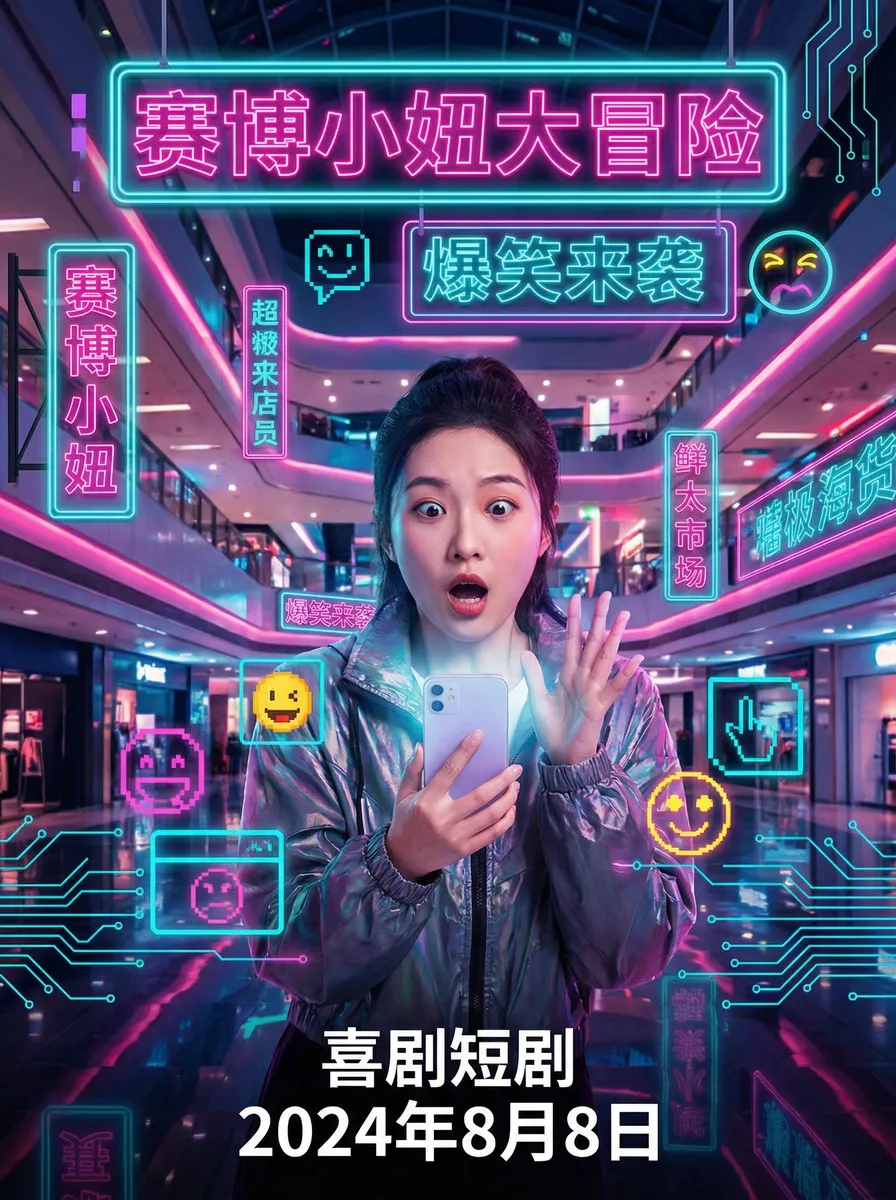 dorcelvision.com 搞笑喜剧短剧 - 赛博小妞大冒险海报